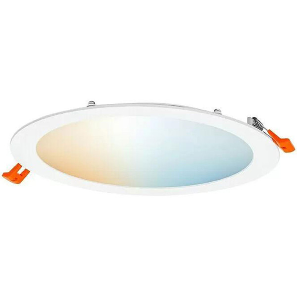 Kulaté vestavné LED svítidlo, 22 W, 22,5 x 2,5 cm, vícebarevné