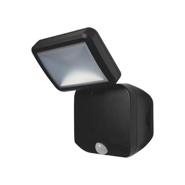 LED venkovní nástěnné svítidlo Single, se senzorem, 4 W, černé - A