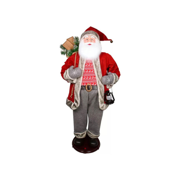 Vánoční dekorace Santa Claus, zpívá a tancuje, výška: 1,5 m - A