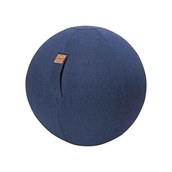 Gymnastický míč Felt, průměr: 65 cm, 100% polyester, modrý - B