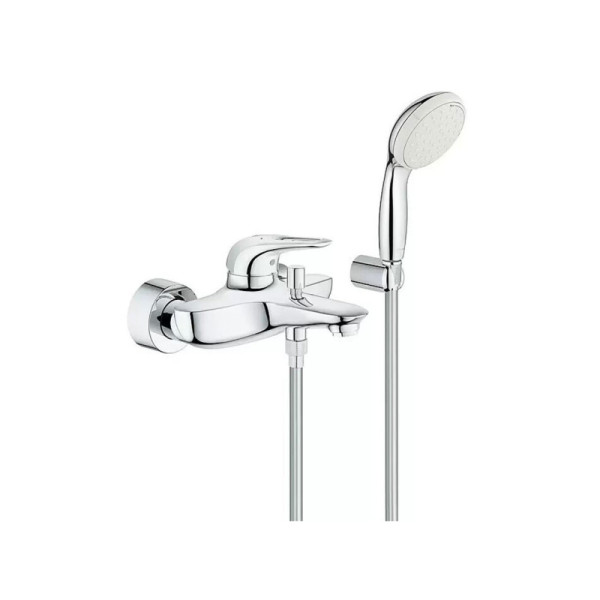 Vanová baterie GROHE Eurostyle, s ruční sprchou, chrom, lesklá - B