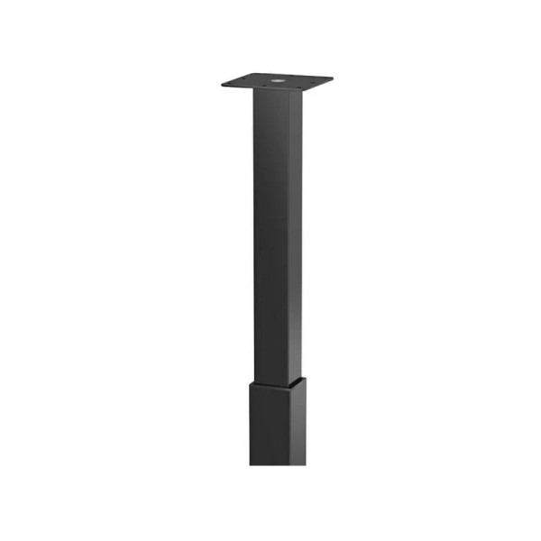 Teleskopická nábytková noha, 4 ks, nastavení výšky: 70 cm - 110 cm, nosnost: 80 kg, ocel, černá - A