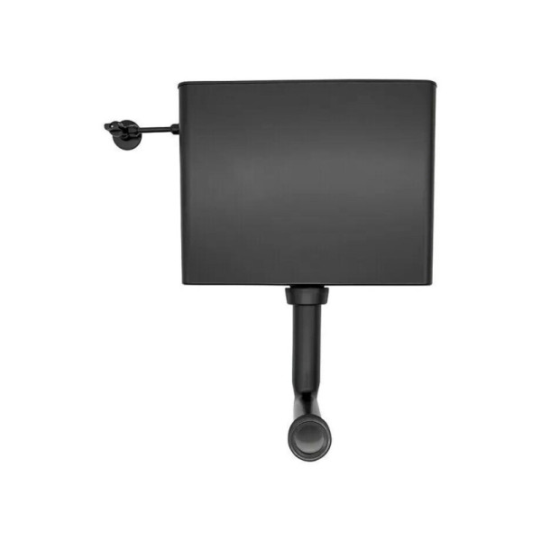 Splachovací nádrž, s technologií start-stop, 13 x 43,2 x 33,4 cm, černá - B