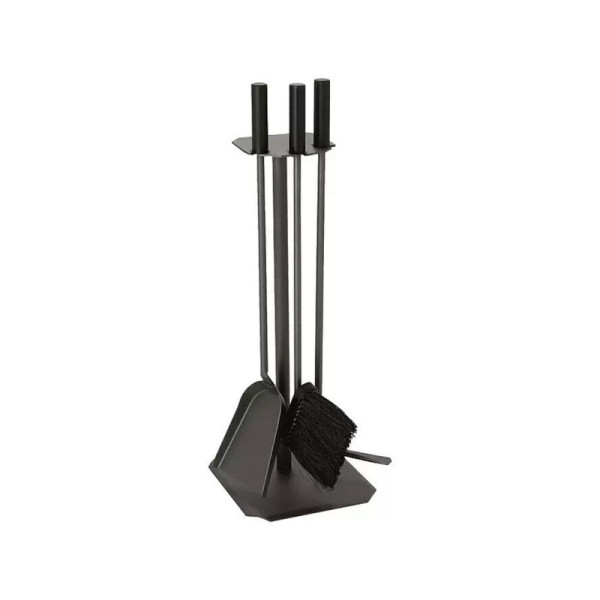 Krbová sada, 3 dílná, antracitová, výška: 62 cm - B