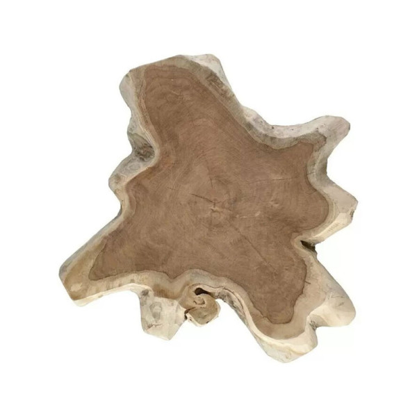 Prkénko z kmene, teak, neošetřený, průměr: 45 cm - 50 cm