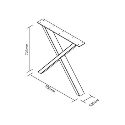  700 x 100 x 723 mm